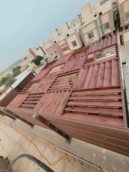 تركيب مظلات أسطح خشبيه في المدينة المنورة